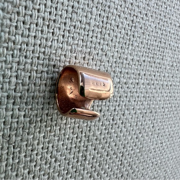 FARIS SSENSE Exclusive Rose Gold Small Bubble Ear Cuff - Picture 9 of 10